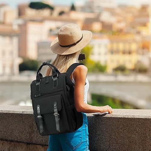 Miniatura 2 de LOVEVOOK - Mochila para laptop, para viaje de trabajo, bolso de enfermera, profesor, médico, viajero, para computadora de negocios, mochila