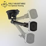 Scosche MP2WDLHD MagicMount™ Pro2 XL Support de téléphone portable à ventouse robuste avec bras long pour pare-brise/tableau de bord avec stabilisateur anti-secousses pour iPhone, Android, tablette, - 4