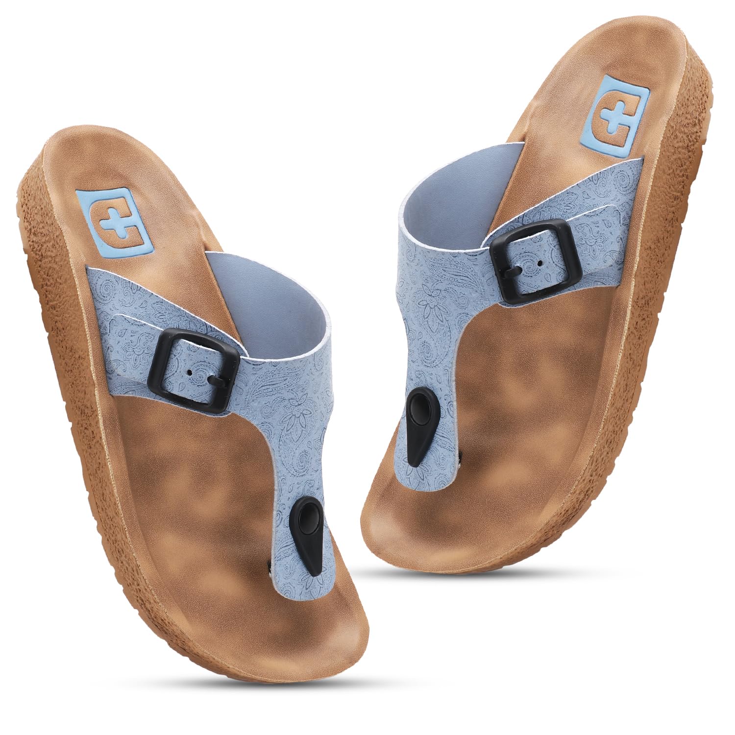 doctor health super soft Women's Orthopedic Toe Ring Sandals | Adjustable Buckle Comfort Slippers | Soft Cushioned Footbed | Lightweight Anti-Skid Casual Flip Flops for Everyday Wear-picture-21