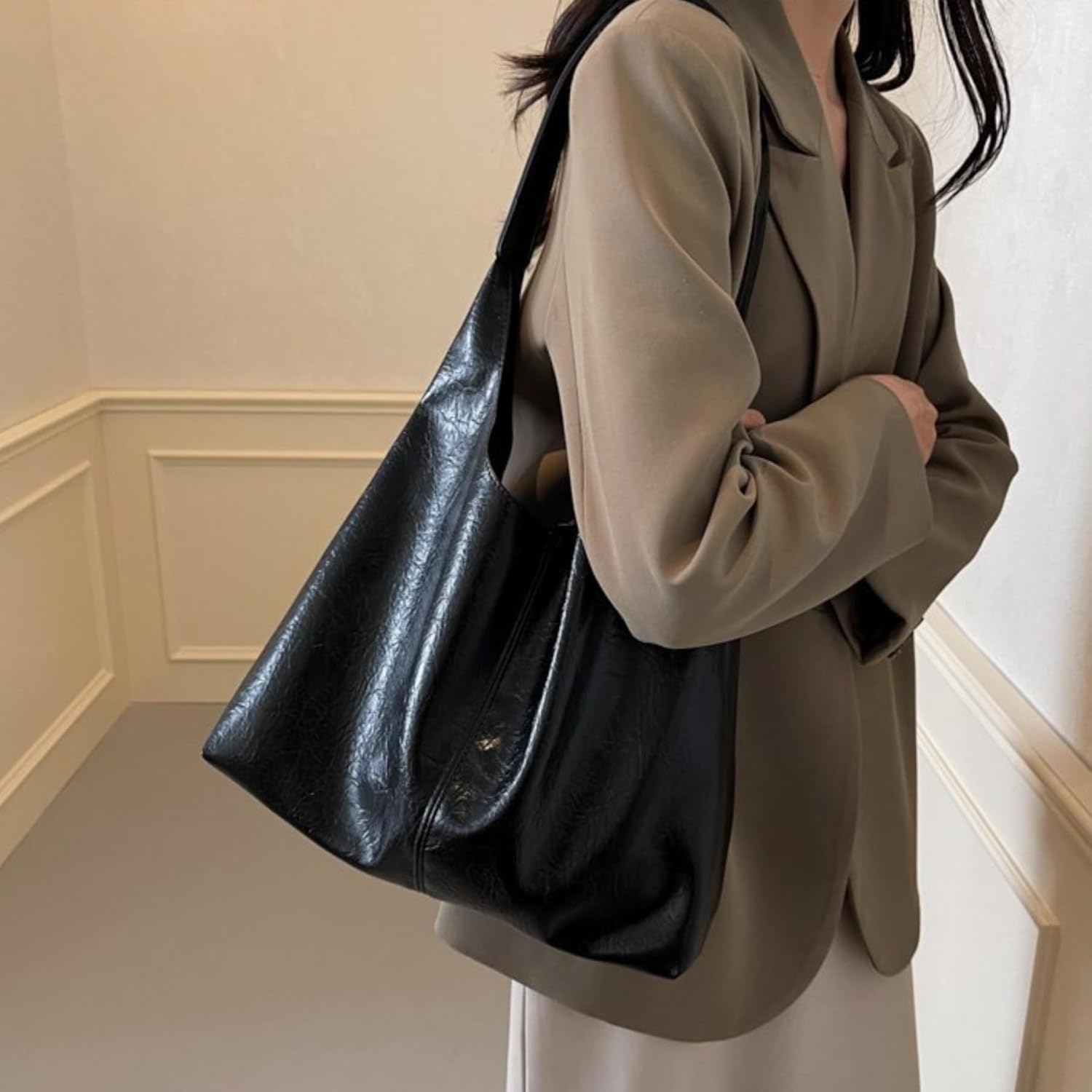 SAYOCAFE柿渋染め生地パッチワークの涼やかワンピース 