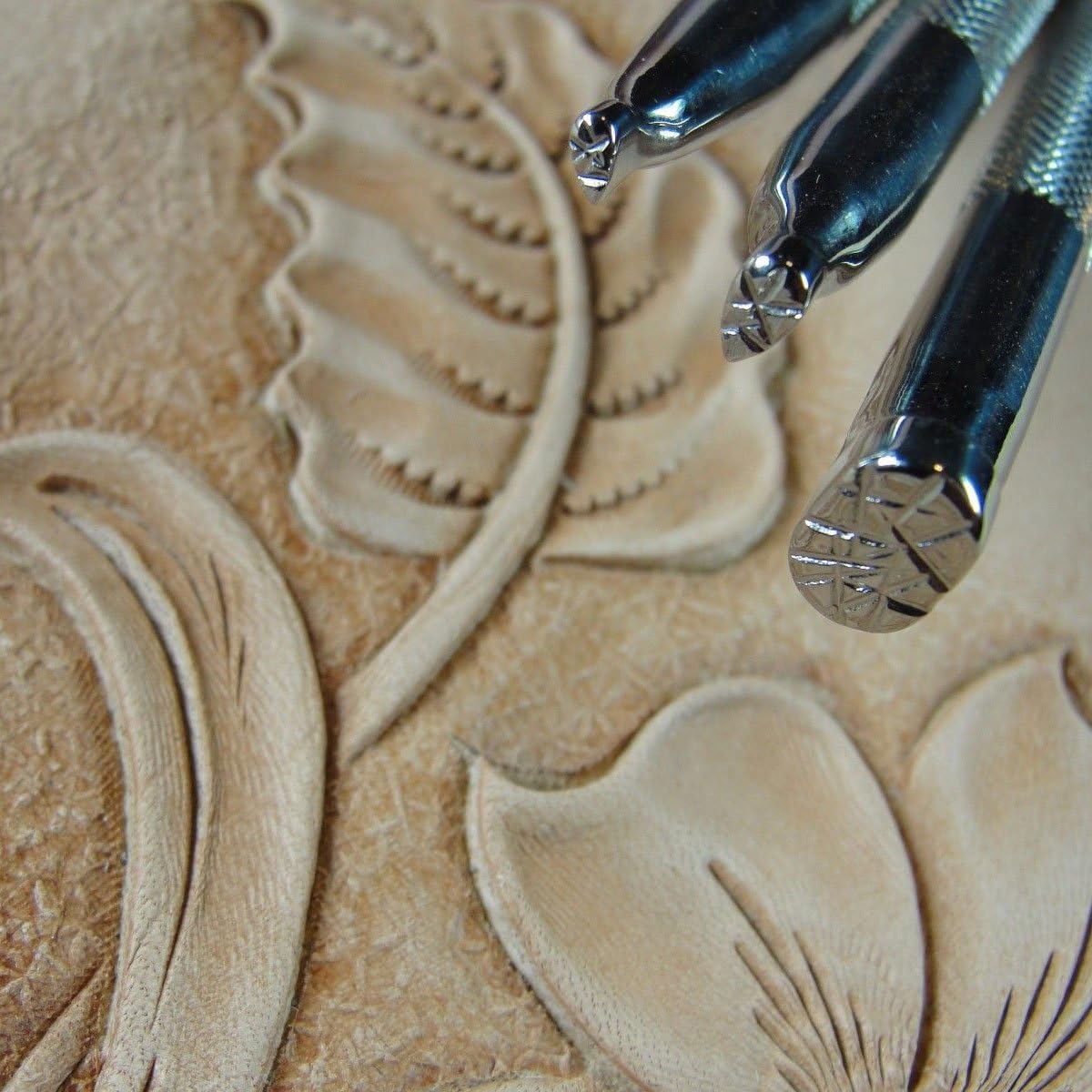 Stainless Steel Barry King - 3-Piece Fiberglass Background Set (Leather Stamping Tools)