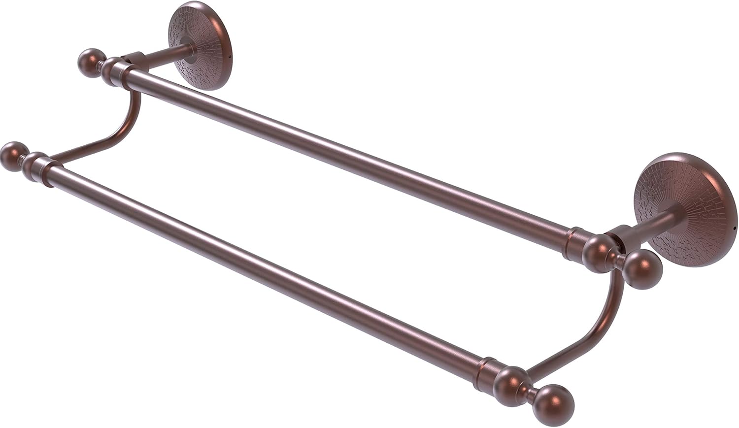Allied Brass MC-72/24 Monte Carlo Collection 24 Inch Double Towel Bar, Brushed Bronze