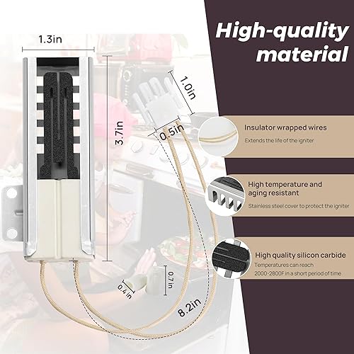 Miniatura 6 de Actualización DG94-00520A - Encendedor de horno de repuesto para estufa de gas Samsung NX58H5600SS NX58H5650WS NX58F5500SS