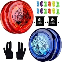 Vista 10 de Looping Yoyo D1 Responsive Yo Yo para niños principiantes, Yoyo de inicio de bucle 2A, fácil de jugar, trucos de cuerda básicos (rojo)