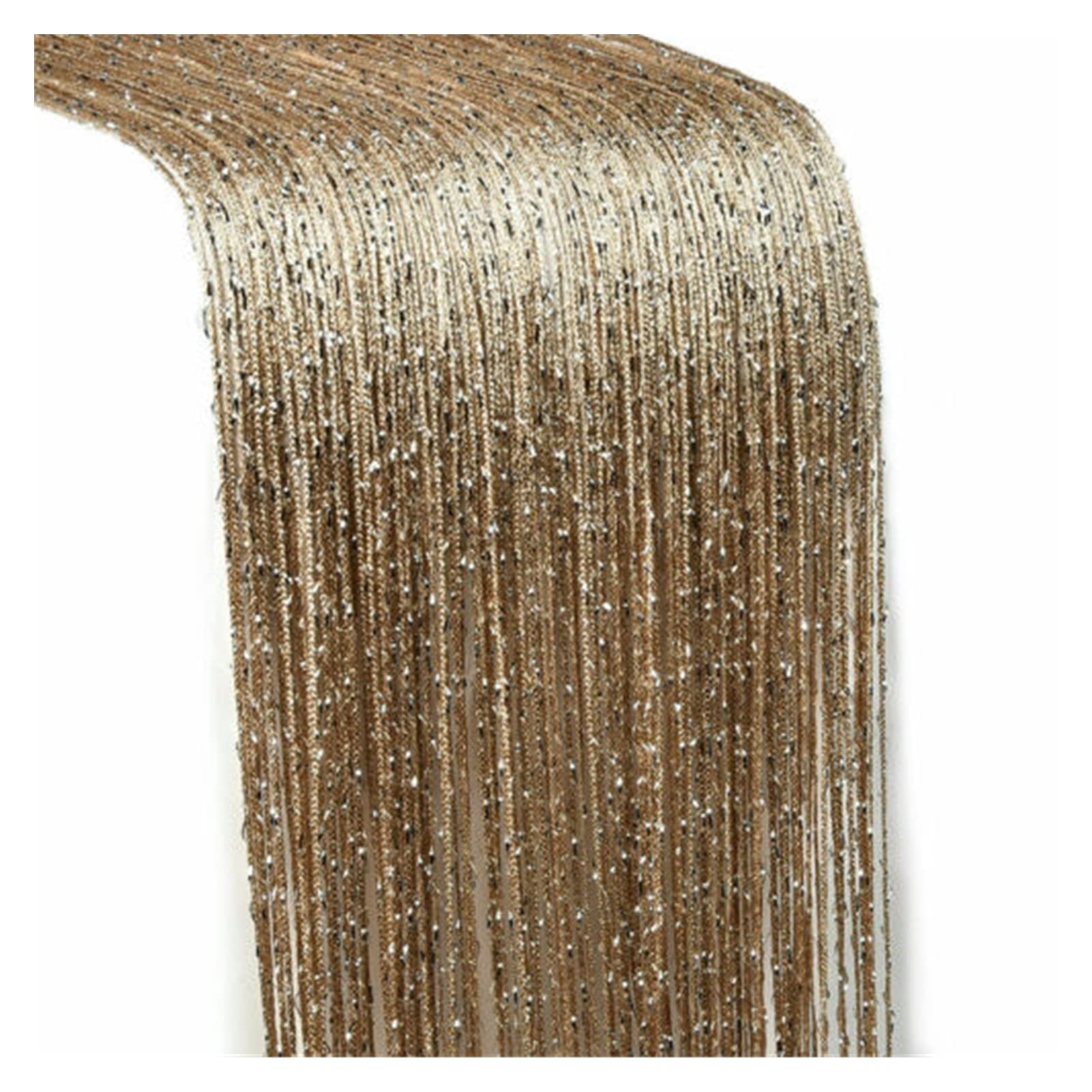 Rideau de porte rideau porte 3x3m ligne flash brillant gorge de rideau champagne