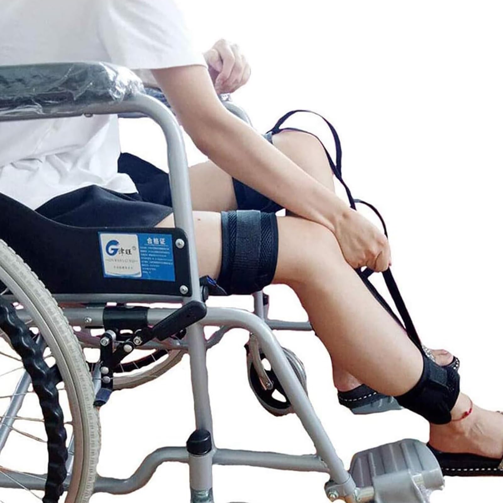 = Leg Lifter Strap, Medical Transfer Cushion Leg Moving Auxiliary Belt, Foot Mobility Aid Tool, Thigh Lifter Strap, for Disabled Get in and Out of Bed, Car, Wheelchair, Washable (Color : 1PC)