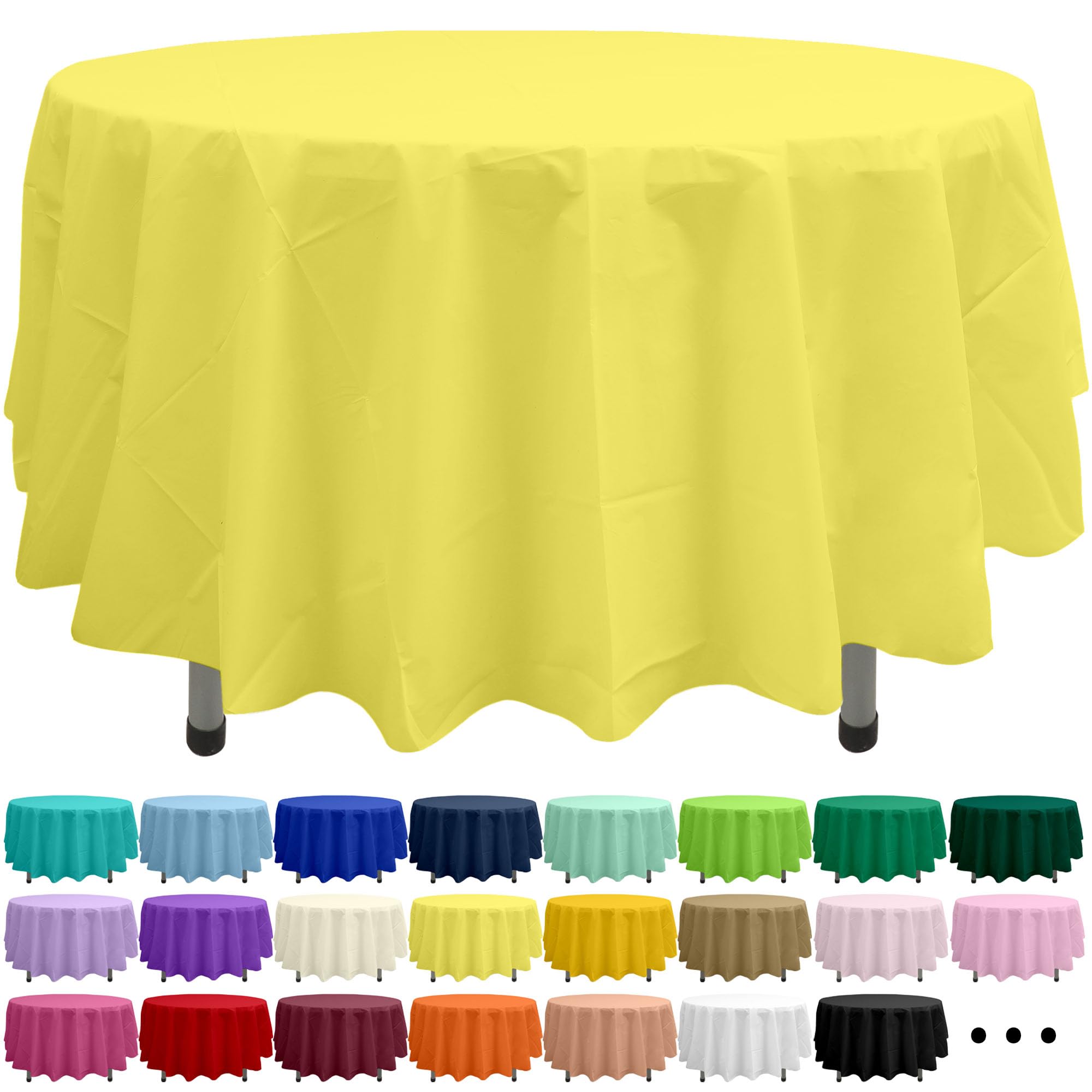 Party Ulyja Blush Pink 2 Pack Plastic Tablecloth Rectangle 54 x 108 Inches Disposable Pale Pastel Pink Reusable Table Covers for Dining, Birthday, Wedding, Picnic, Event and Outdoor Use — view 14
