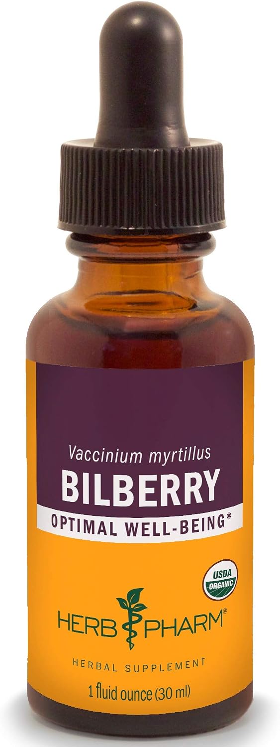 Herb Pharm Bilberry Liquid Extract for Eye and Vision Support - 1 Ounce