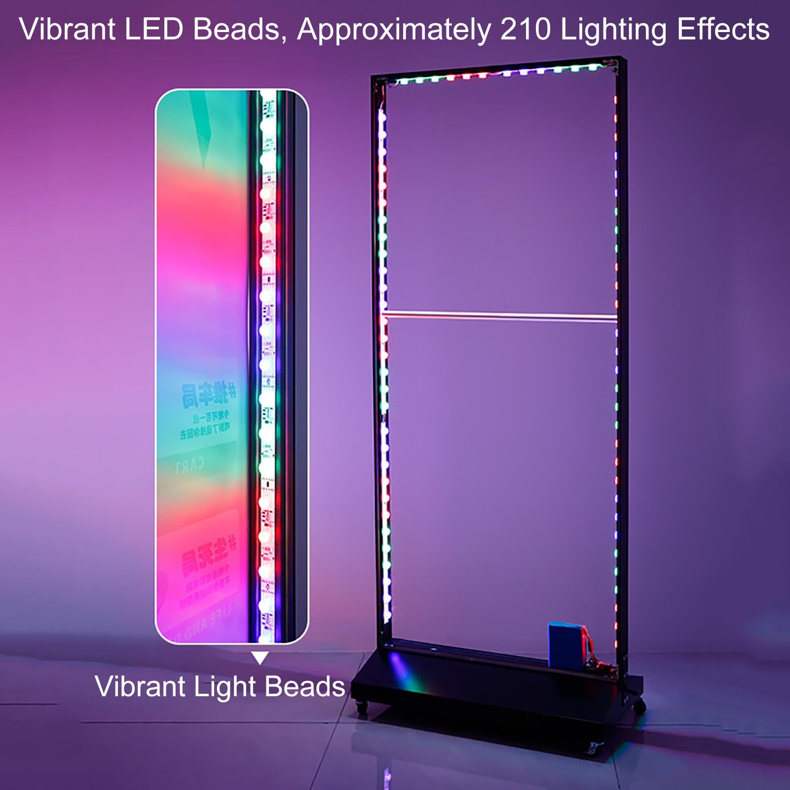 Soporte para letreros de caja de luz LED para exhibición, negocios y tiendas, soporte de señalización de suelo al aire libre (60 x 150 cm), perfecto para promociones y anuncios