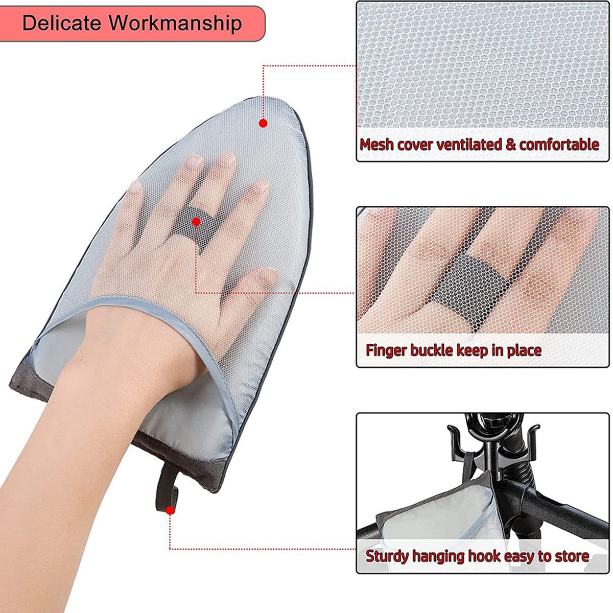 Kqcibz Garment Steamer Ironing Gloves Anti Steam Glove Heat Garment Steamer Mitt, Garment Steamer Accessories