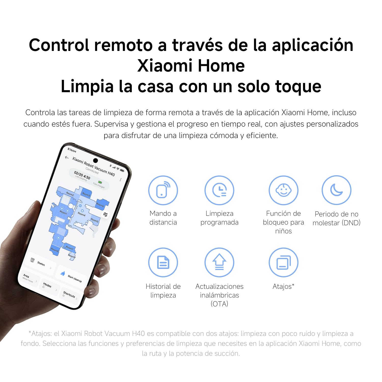 XIAOMI Robot Vacuum H40, 10000Pa, LDS navegación, mapeo Inteligente, Cepillo Anti-enredos, Vaciado automático, hasta 180 min de autonomía, Compatible Home y Control por Voz. — view 17