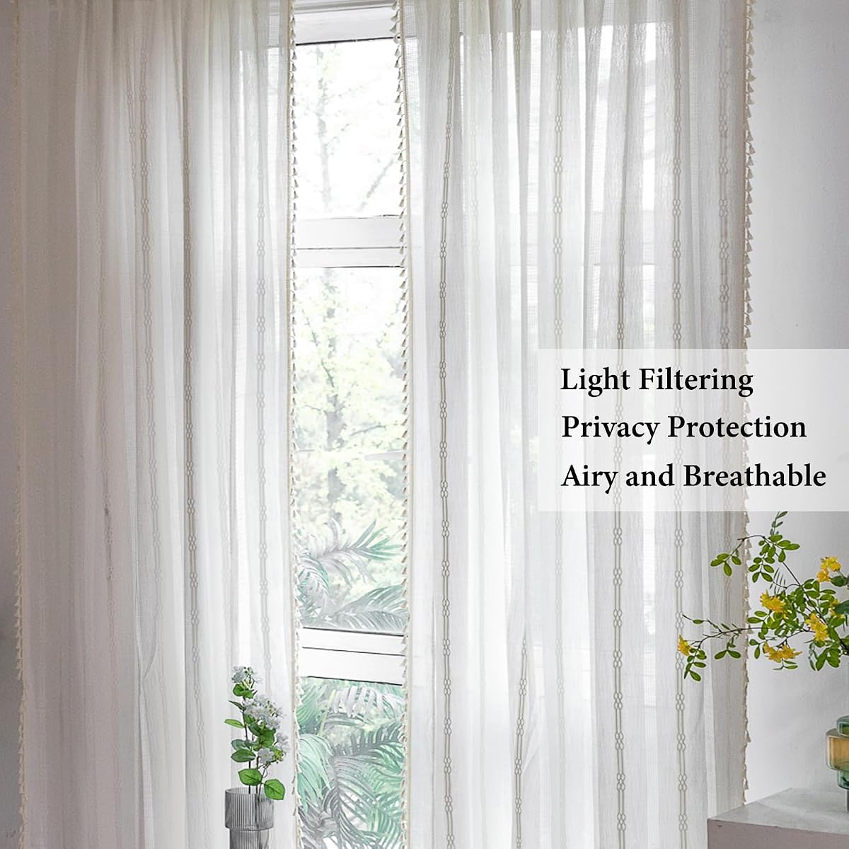 Hand-Woven Khadi Cotton Blackout Curtains view 3