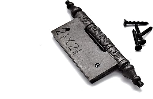 Miniatura 3 de Bisagra victoriana de hierro fundido con bisagras para muebles, se vende individualmente como puertas más pesadas, puede necesitar 3 bisagras