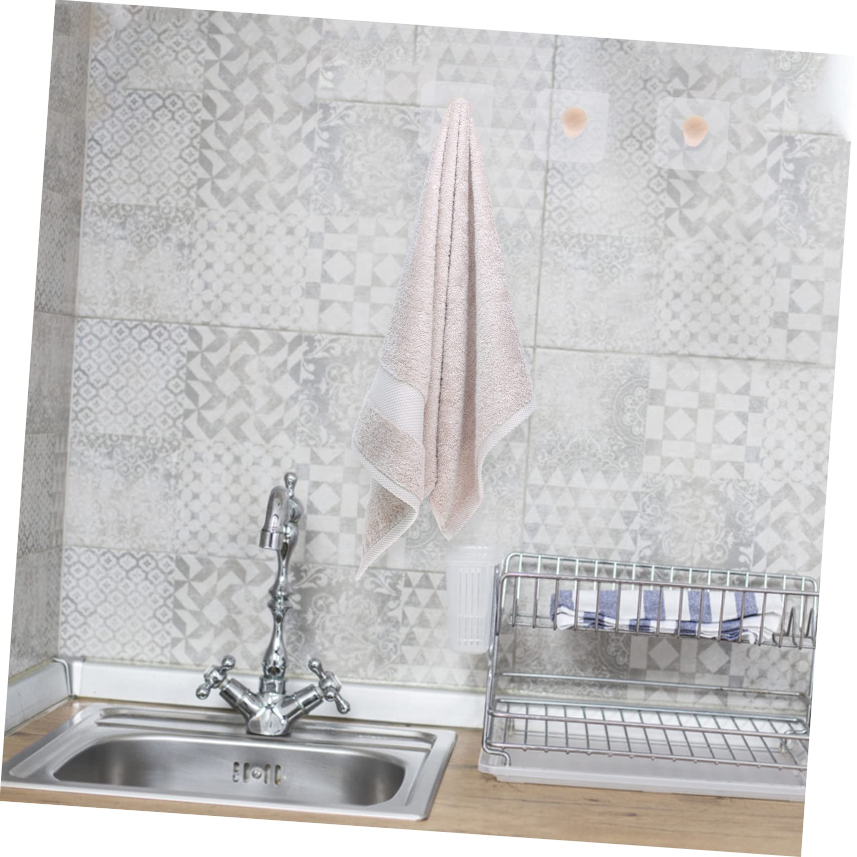 VASDEV Gancho de Madera Llavero de Servicio Pesado Ganchos Adhesivos Sombrero de Servicio Pesado Colgador de Pared Soporte para Llaves Ganchos de baño para Toallas Ganchos de Pared para t