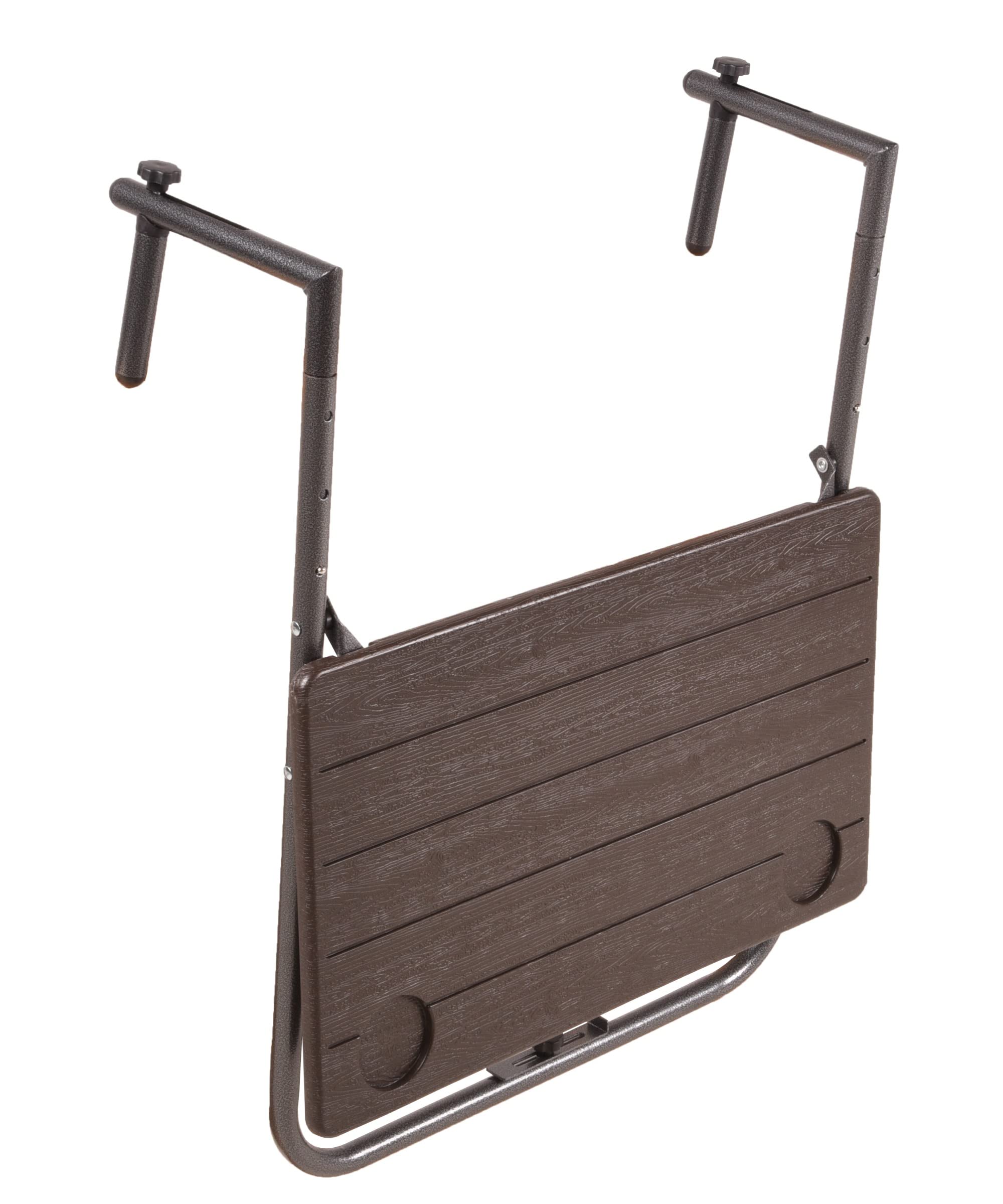 Garden Pleasure Balkon Hängetisch Tabora Klapptisch Tisch klappbar Holz Optik Balkonhängetisch