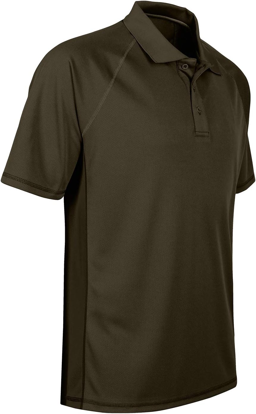 Corna Men's Golf Polo Shirts Short Sleeve Quick Dry Fit Moisture Wicking Running Athletic Big & Tall Performance Golf Shirts