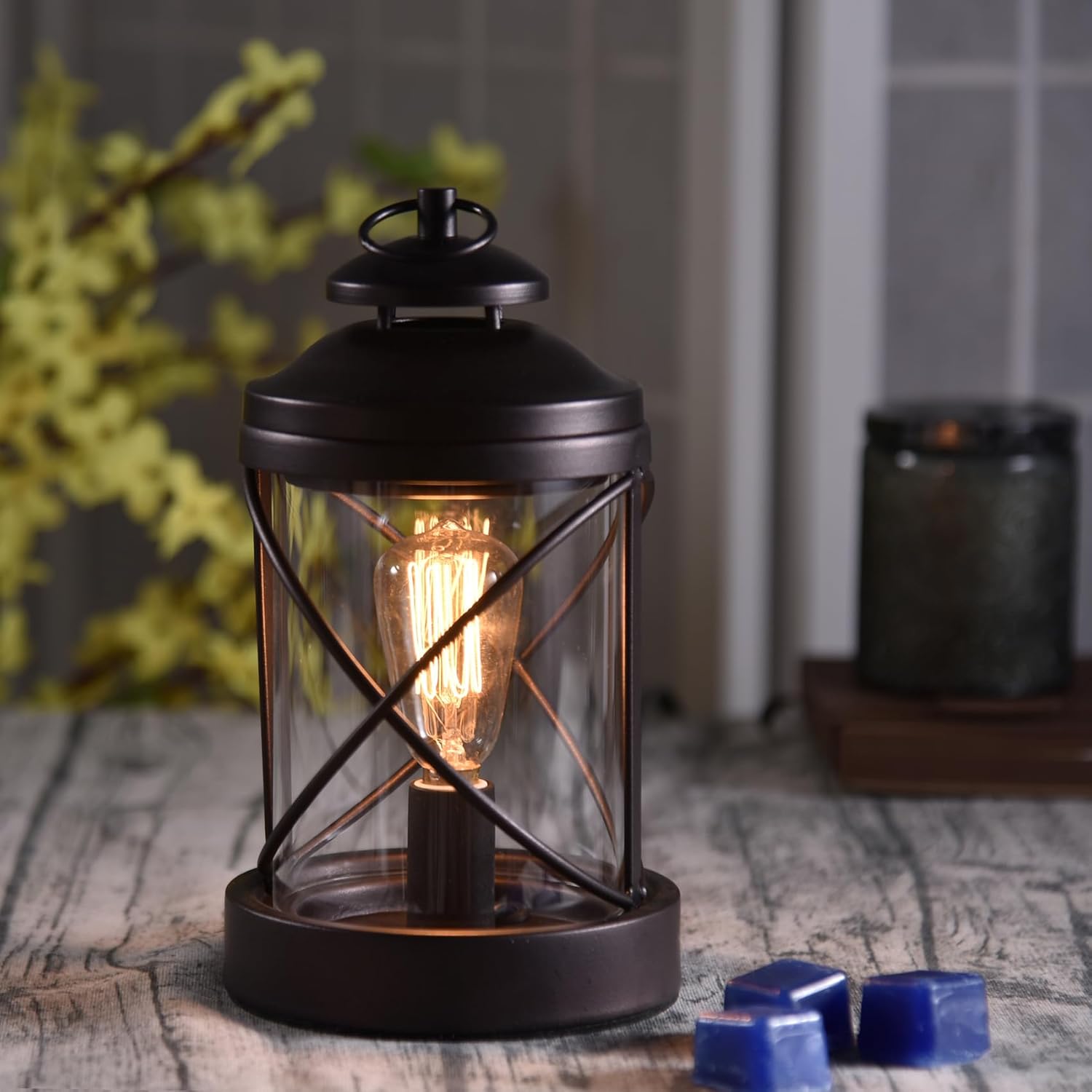 Wax Melt Warmer,Edison Light Bulb Candle Wax Burner,Electric Wax Warmer,Wax Warmer for Scented Wax,Candle Wax Warmer for Home Office Gifts & Decor