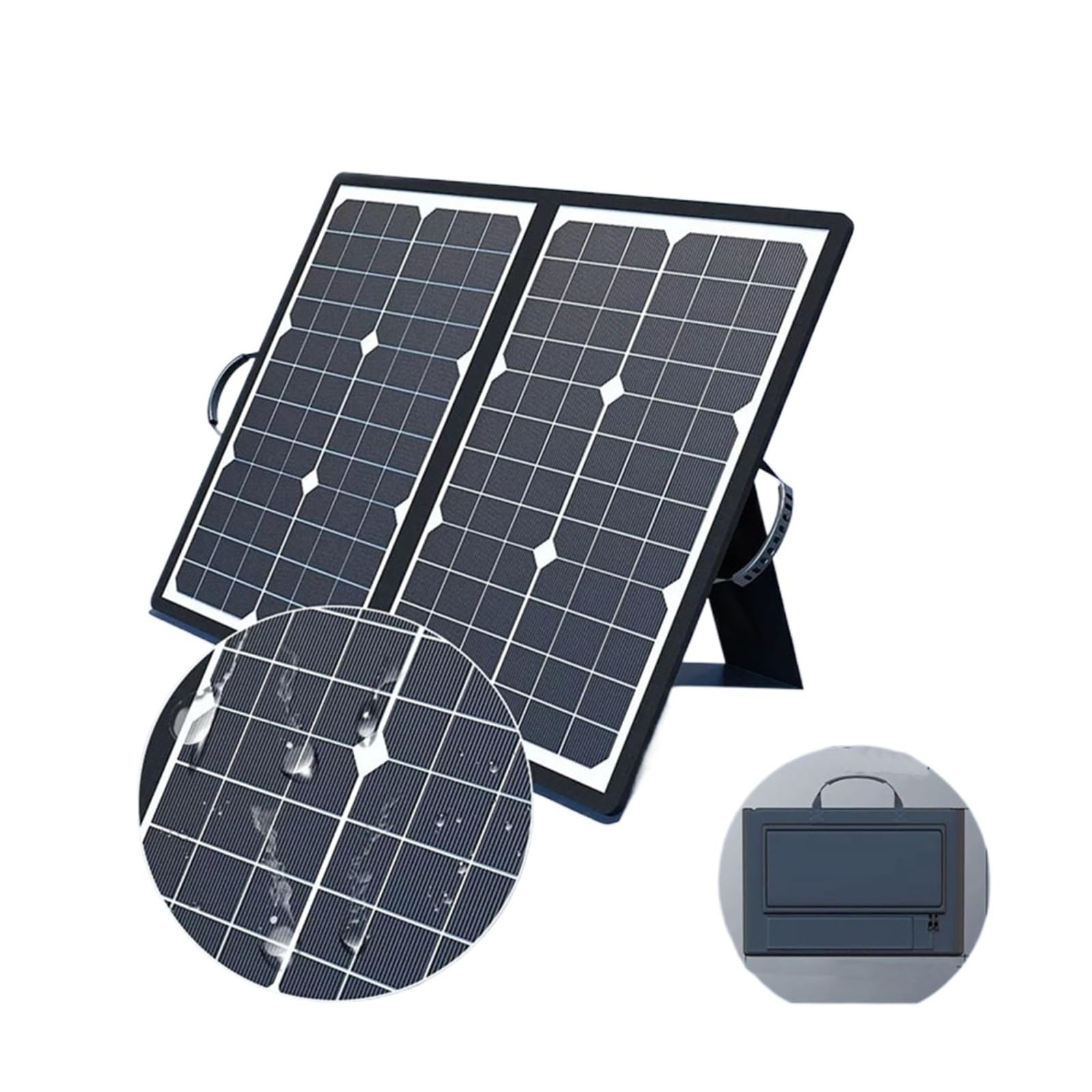 Kit pannello solare pieghevole portatile Caricabatterie completo for generatore di energia solare da 1000 W for esterni 18 V for campeggio for camper, barca for auto