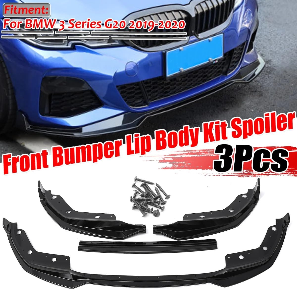 przedniego zderzaka Do Bmw serii 3 G20 2019 2020 3 szt. Styl MP G20