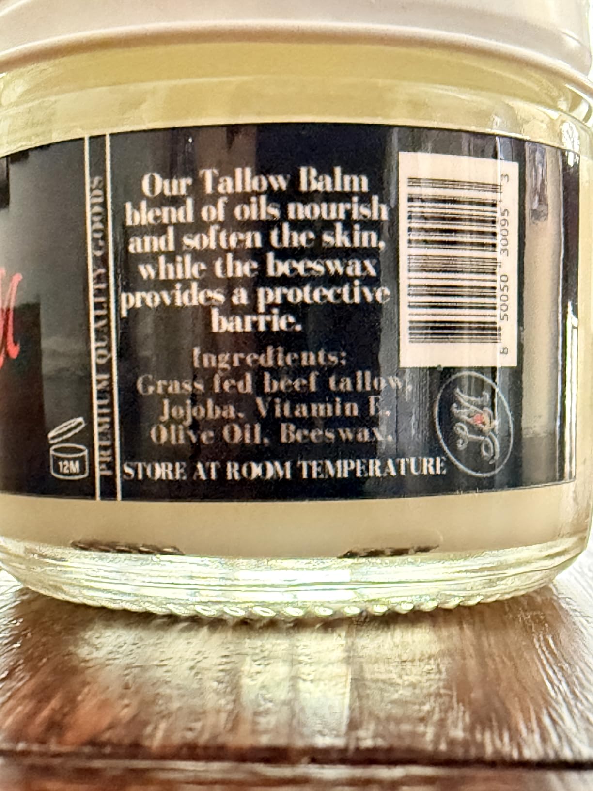 Lady May Tallow Unscented Tallow Balm | Natural Beef Tallow Vitamin E, Jojoba Moisturizer for Face & Body |Clean, Preservative-Free Skincare by Lady May