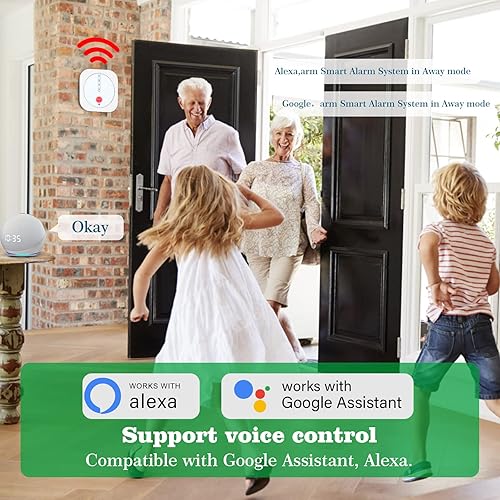 Miniatura 5 de Sistema de alarma para seguridad del hogar, alarmas de puerta para seguridad de los niños con aplicación, kit inalámbrico de 16 piezas HUB, sensor