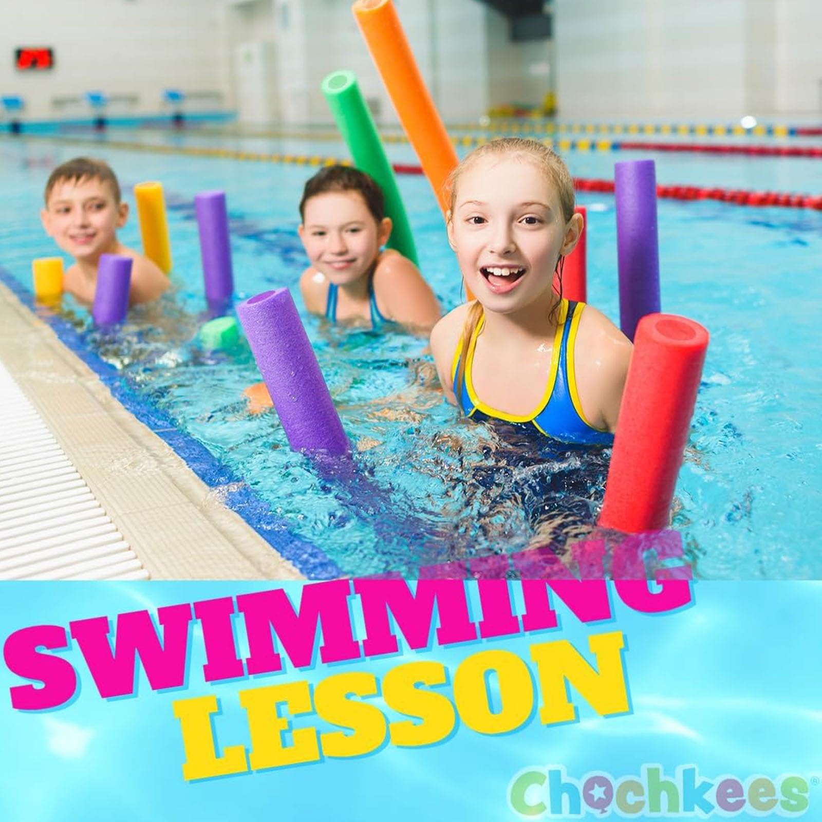 Poolnudeln aus Weichem Schaumstoff, 2/6 Stück Bunte Schwimmnudeln | Flexible Schwimmstäbe für Aquagym, Poolspiele, Wassersport und Sommeraktivitäten