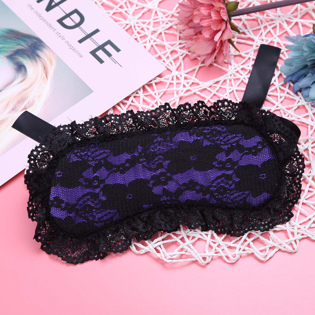 Masque pour Les Yeux Bandés Dentelle Sexy Couverture Visage Bandage Fétish Sex Toy Jouet Sexuel pour Couple Accessoires Érotique