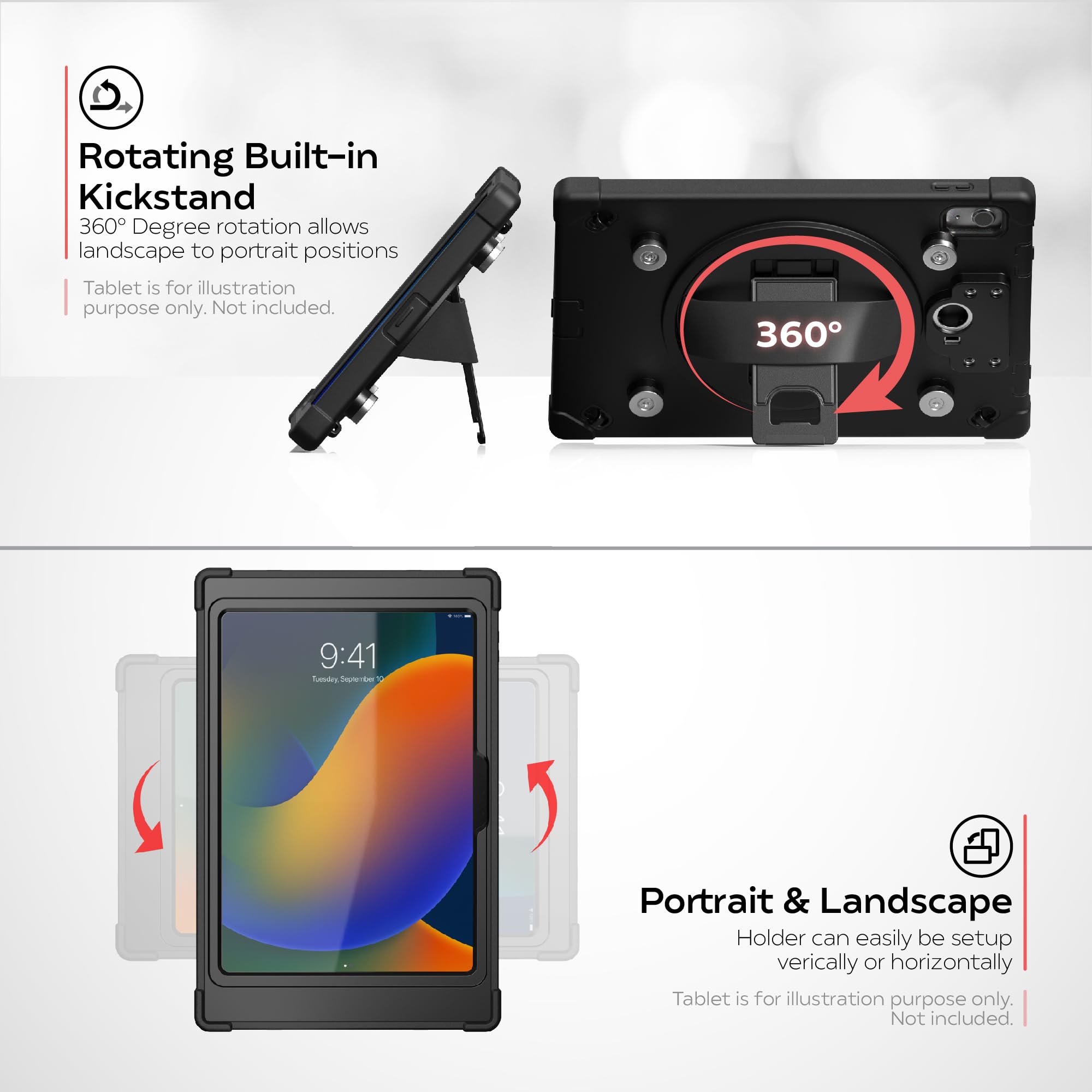 Magnetic Splash-Proof Case – CTA Digital Water-Resistant Enclosure w/Holder  for Moby 5500 Card Reader