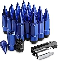 Vista 15 de 20 piezas anti robo puntiagudo extendido sintonizador rueda/llantas tuerca Lug M12X1.5+zócalo (Oro)