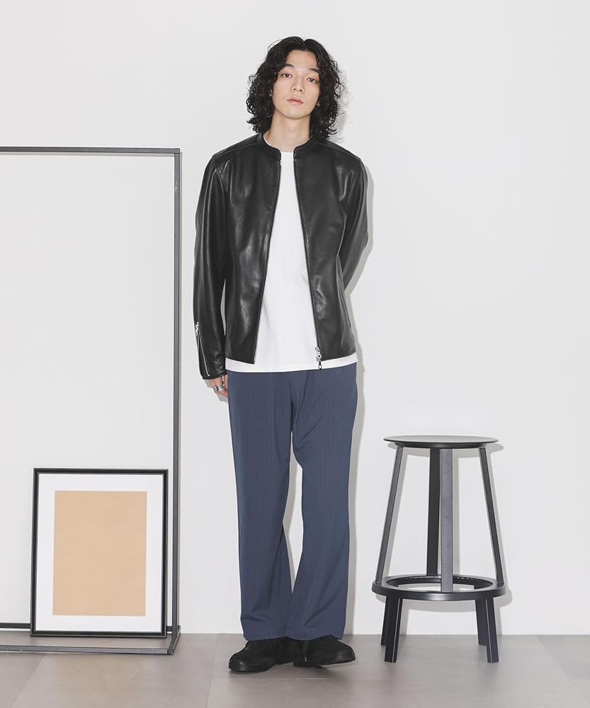 Amazon | [ナノ・ユニバース] バンドカラーレザーシングル