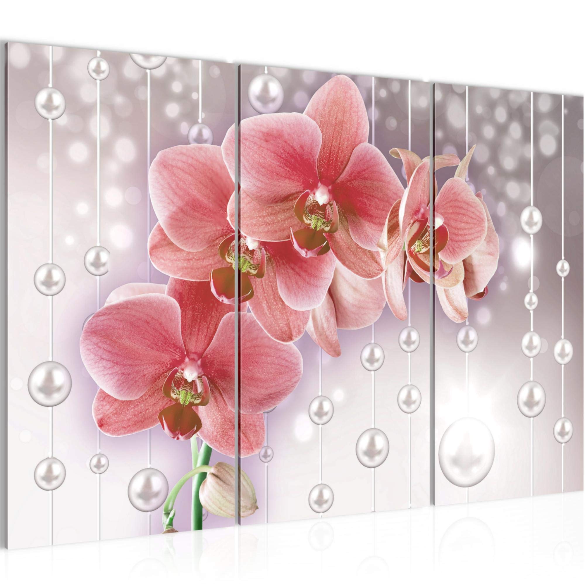 Runa Art - Tableau Fleurs Orchidée 200 x 100 cm 5 Parties XXL