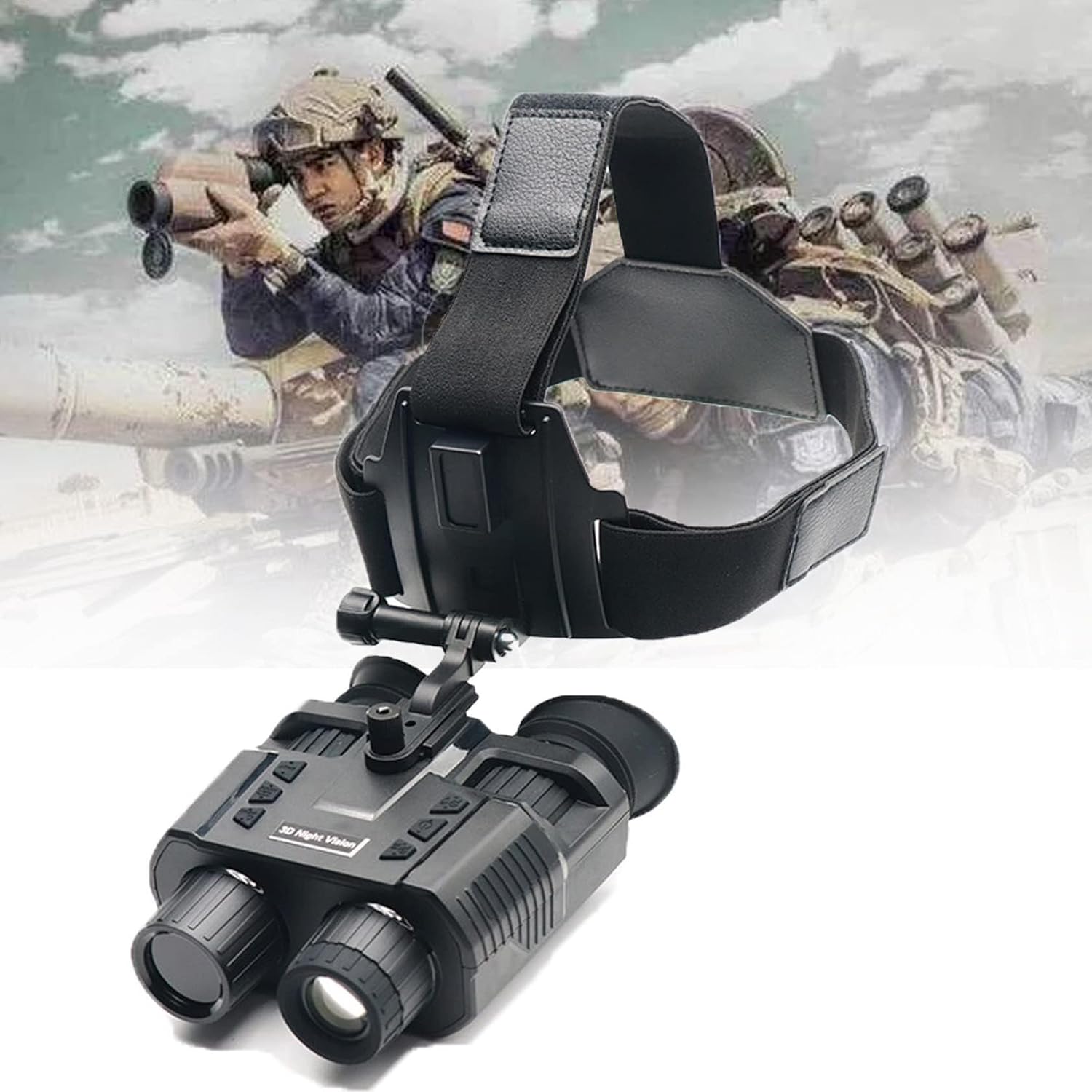 Night Vision Goggles, Digital Infrared Night Vision Goggles for Adults, Digital Military Binoculars w/Infrared Lens, Tactical Gear for Hunting & Security