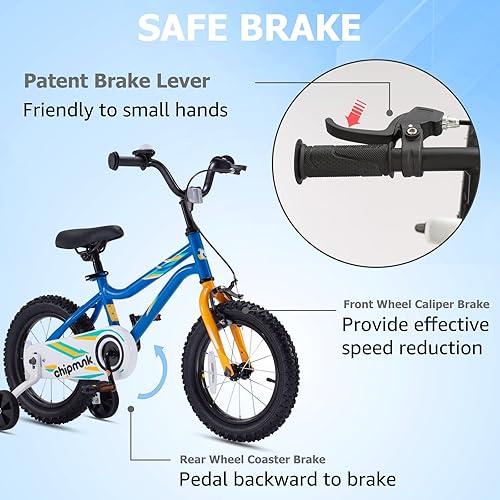 Miniatura 3 de Royalbaby Bicicleta para niños de 12, 14, 16, 18 pulgadas, para niños de 3 a 9 años, opciones de ruedas de entrenamiento, varios colores