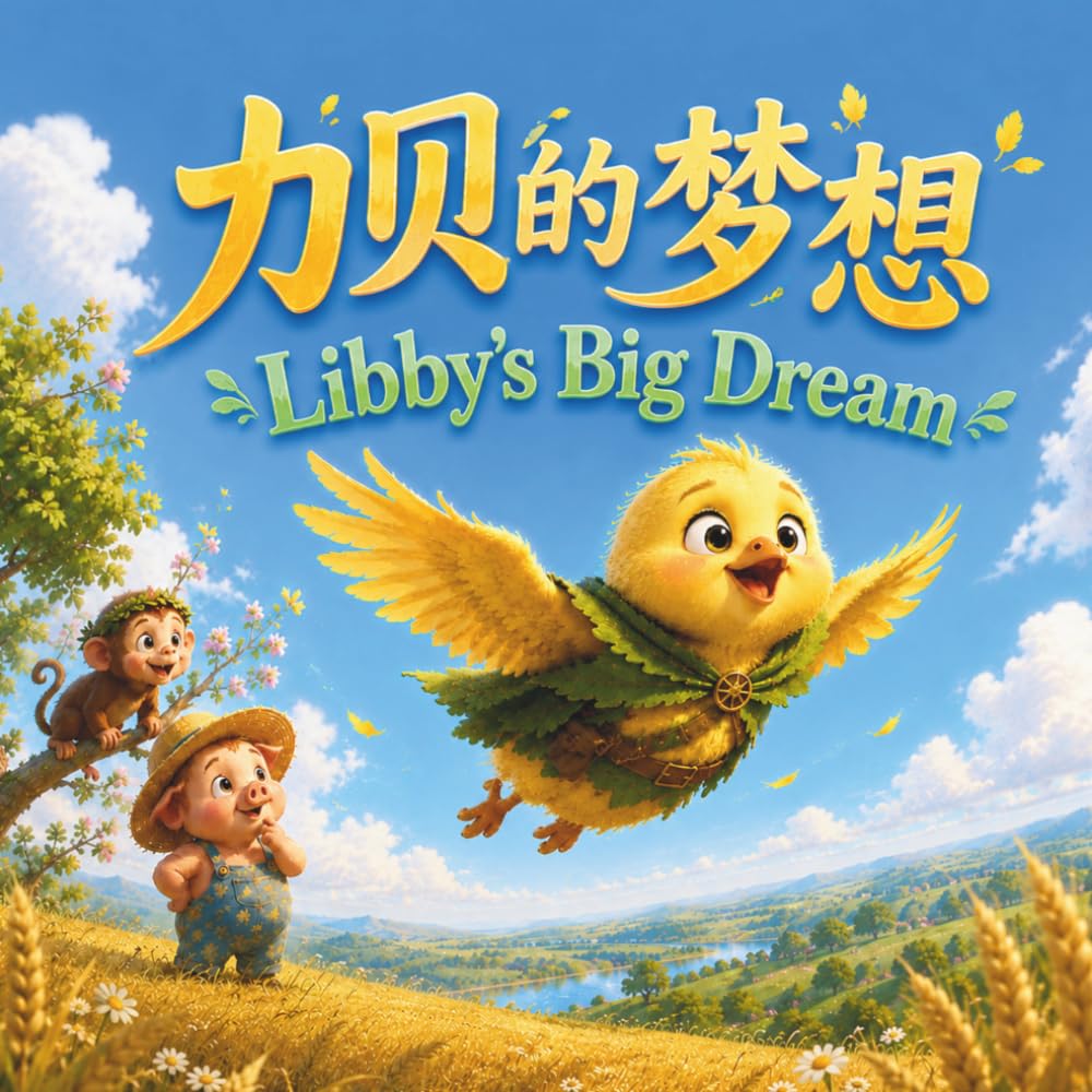 Libby's Big Dream: Bilingual Libby, Gobo, & Milo in Happy Valley in English, Chinese, and Pinyin! (English-Chinese Bilingual Kids' Books)
