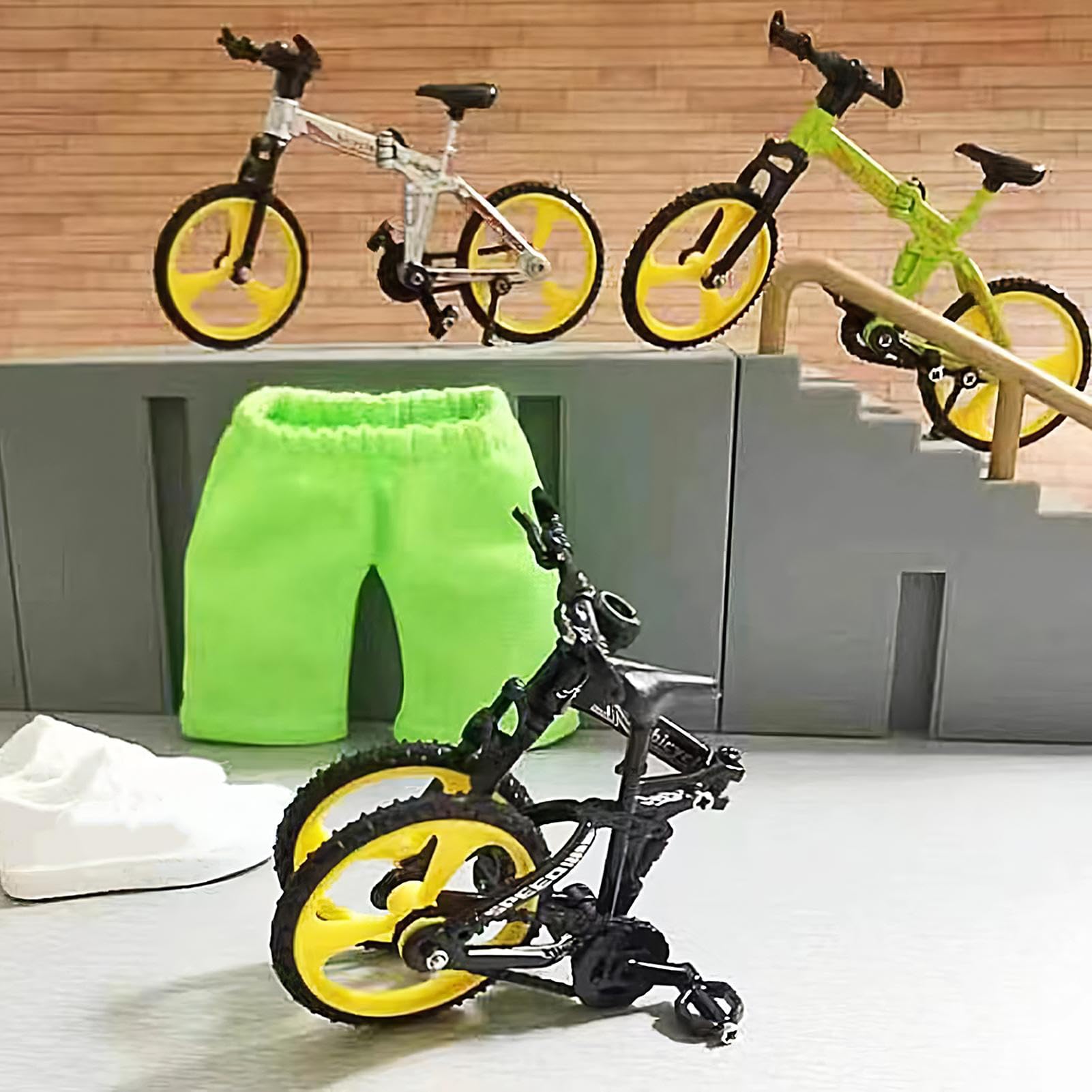 Générique Mini Jouet De Cyclisme – Anti-Stress Finger Cycling | Modèle De Vélo De Montagne Miniature De Vélo Miniature, Mini Véllo De Course Rétro en Métal Moulé sous Pression