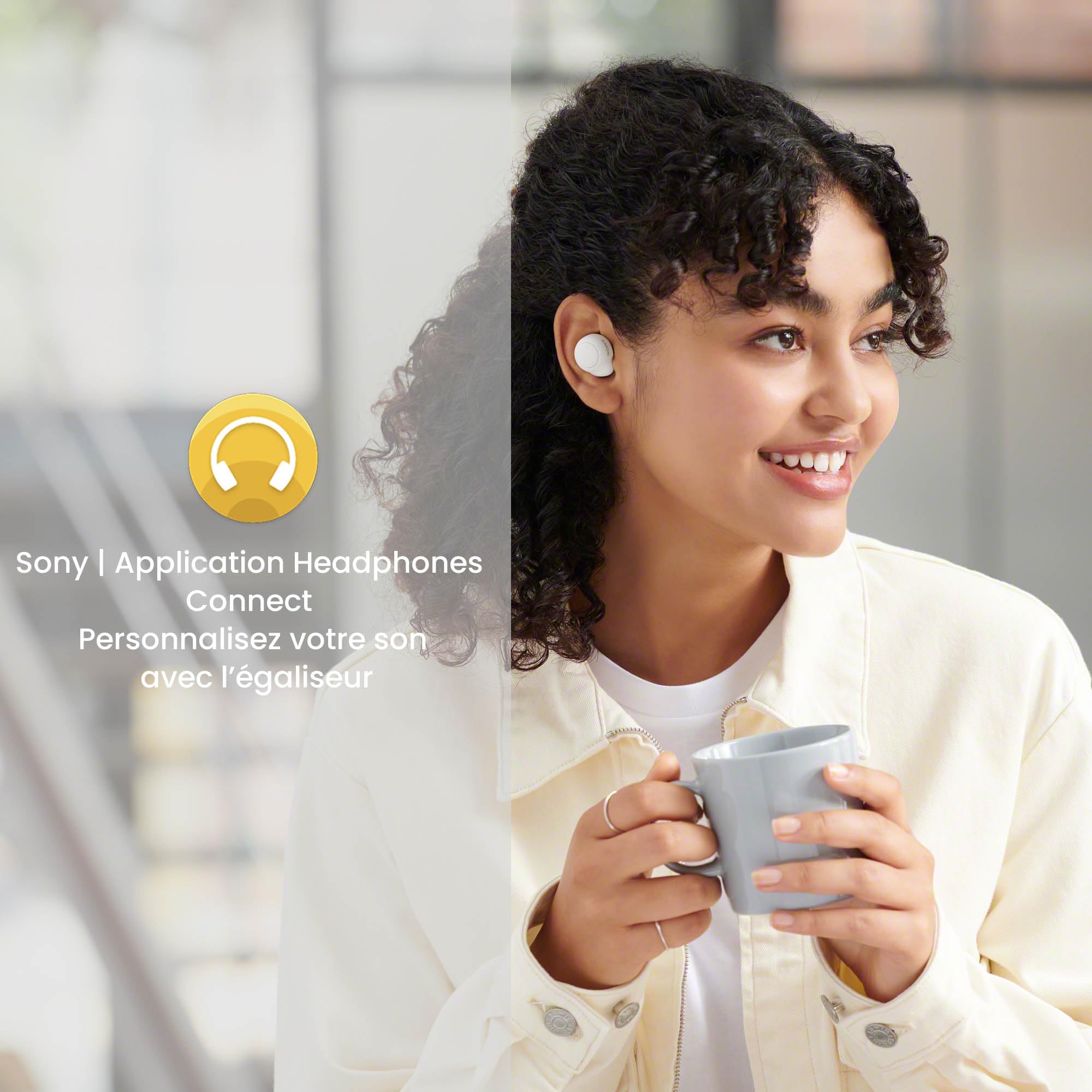 Sony WF-C500 - Ecouteurs bluetooth sans fil (étanchéité IPX4 Jusqu'à 20h d'autonomie) - Blanc