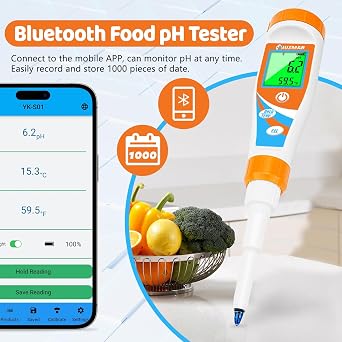 500ml Tester pH 7.00/4.00 Buffer Solution Each and Digital pH Meter