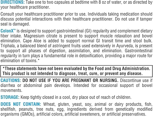 Miniatura 6 de XYMOGEN ColonX - Apoya la motilidad gastrointestinal, el volumen de las heces, la digestión, la asimilación y la eliminación - Suplemento Triphala