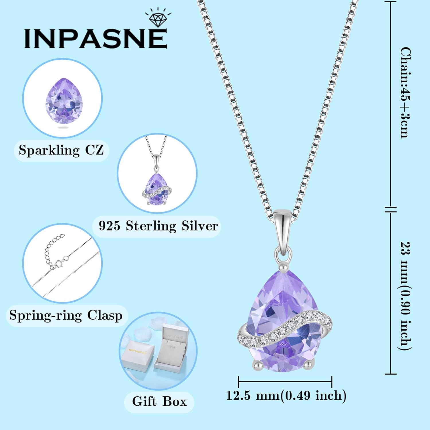 Aleksandrit Taşlı Takı Seti, 925 Ayar Gümüş, Armut Şeklinde, Haziran Ayı Doğum Taşı, Küpe, Kolye ve Bileklik, Kadınlar İçin Takı Hediyeleri