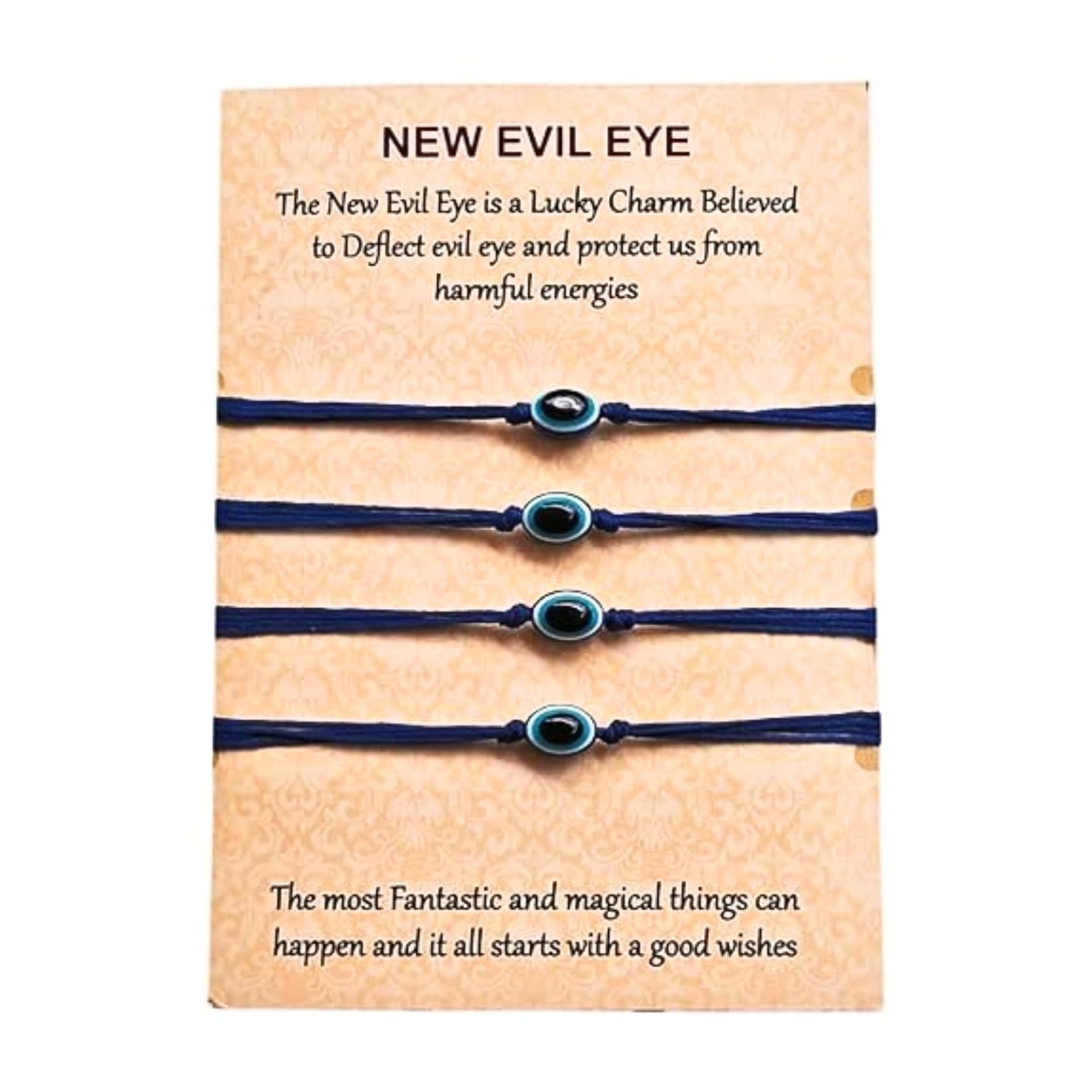 VACHANMOLI Evil Eye Rakhi Protect From Negative Energy Unisex Nazar Evil Eye Rakhi With Beads Handmade Rakhi for Brother/Sister set of 4 (B0D7TDM7QJ) Amazon Price History, Amazon Price Tracker