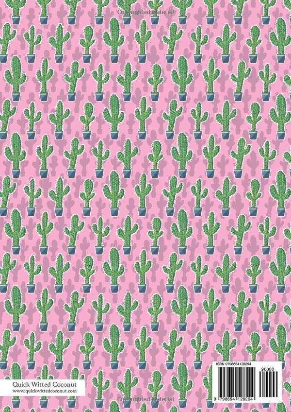Cactus Notebook - Lined Pages - A4 - Premium: (Saguaro Pink Edition) Fun notebook 192 lined pages (A4 / 8.27x11.69 inches / 21x29.7cm) - Image 2