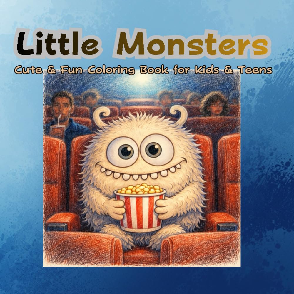 Little Monsters: Cute & Fun Coloring Book for Kids & Teens (COLOR BLOOMS)