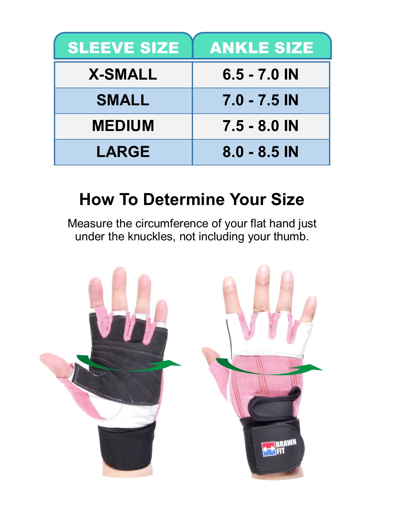 Piel suave Gimnasio Levantamiento de pesas guantes sin dedos con 12 "muñeca apoyo gimnasio con doble costura estilo para hombres y mujeres Brawn Fit, Rosado/Blanco