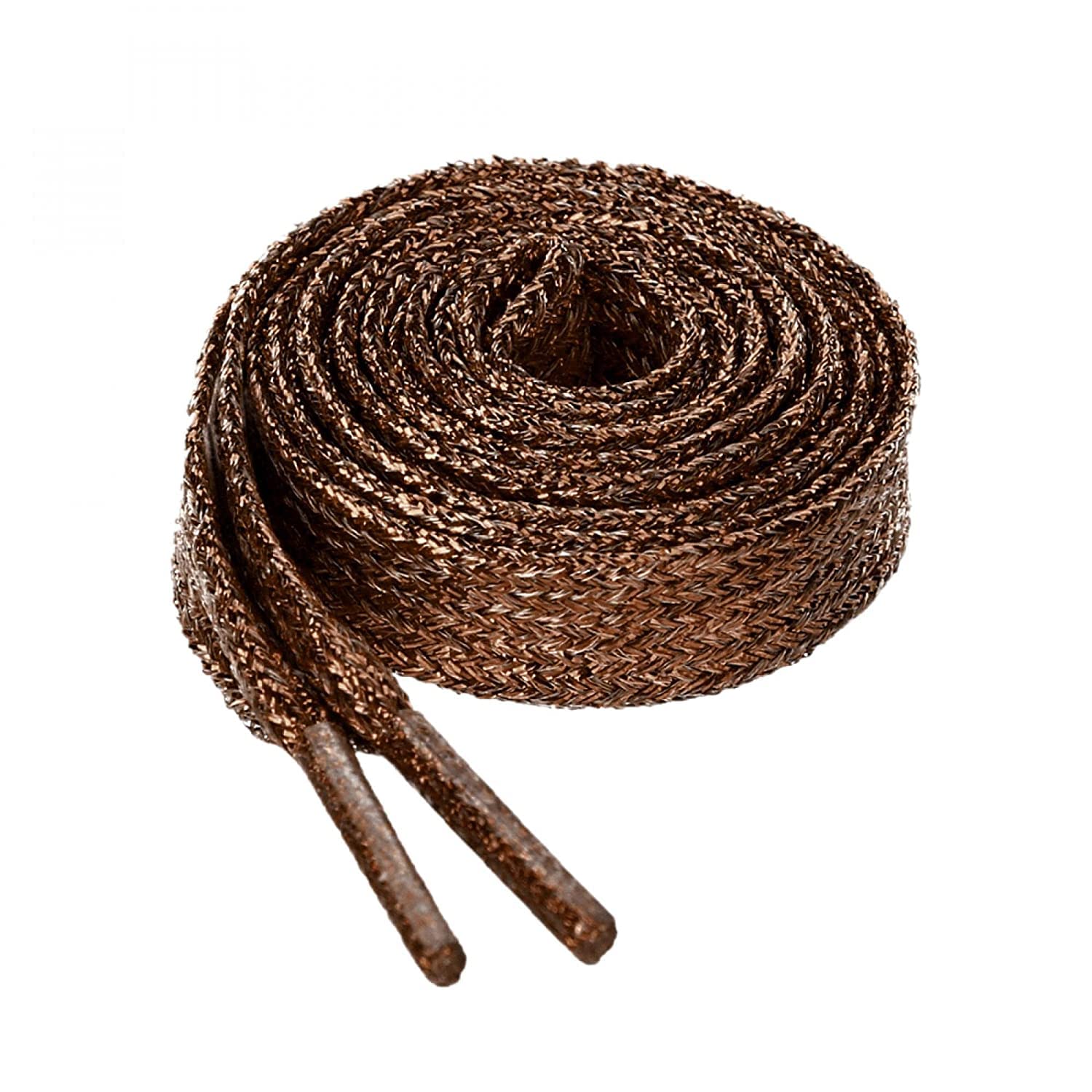 JERN Glitter Shiny Metallic Sparkling Shimmery Flat Sneakers Shoelace Shoe Laces Strings (Brown) (B0BPSX3C68) Amazon Price History, Amazon Price Tracker