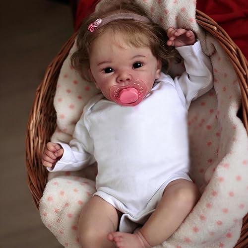 Miniatura 6 de Anano Muñecas de bebé Reborn de silicona completa de 18 pulgadas, muñecas de bebé realistas de cuerpo completo de silicona para niño recién nacido,