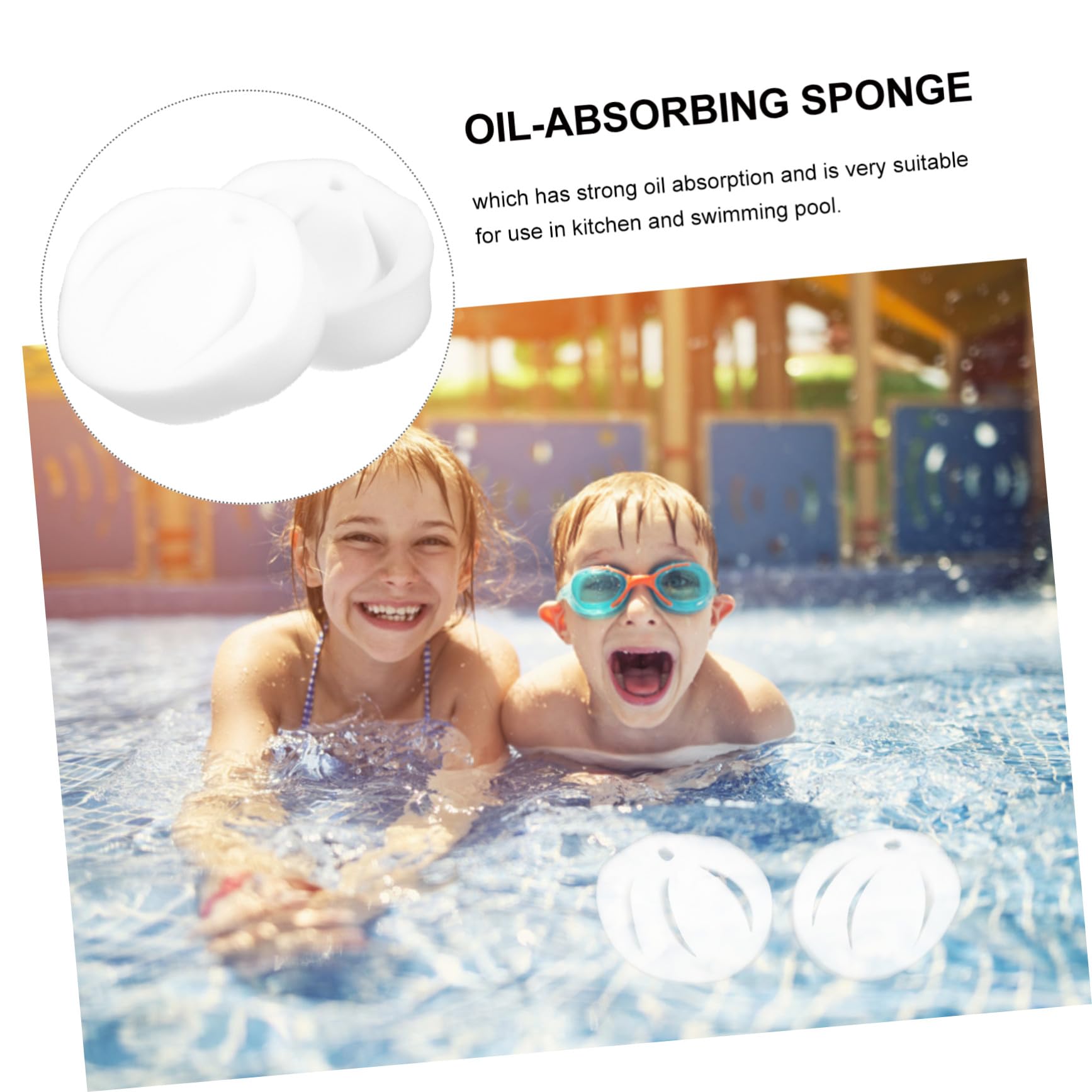GALPADA Lot De 6 Éponges Filtrantes Absorbantes D'huile pour Piscine Et Spa Forme Lotus Éponge Dégraissante Multi-usages sans Odeur Nettoyage De l'eau