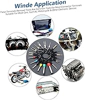 Vista 8 de Herramienta de empuje de extracción de terminales 76pcs para kit de conector de terminal de cable universal removedor