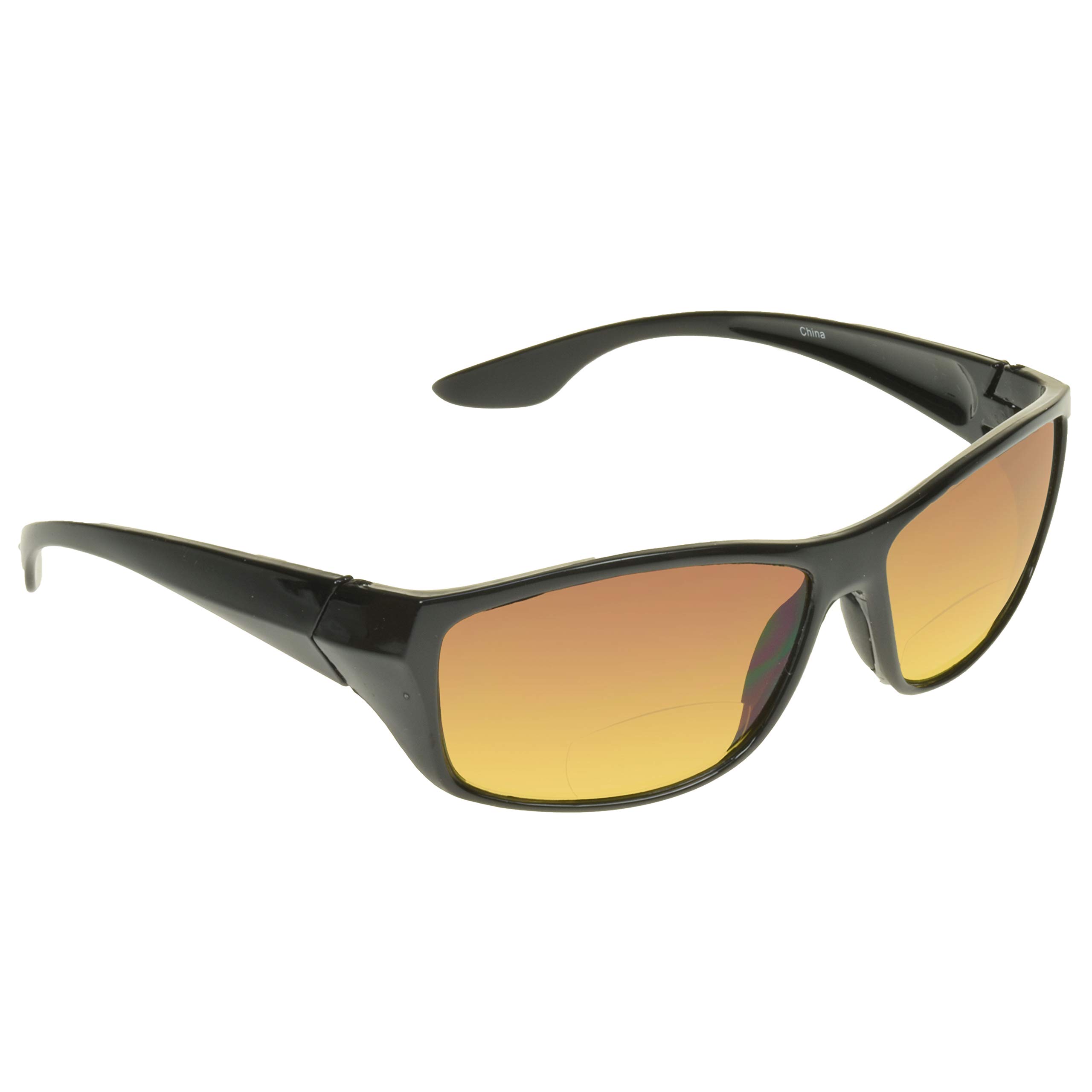 proSPORT Bifocal Reading Sunglass Reader HD Amber Anti Reflective Gradient Lens Men Women
