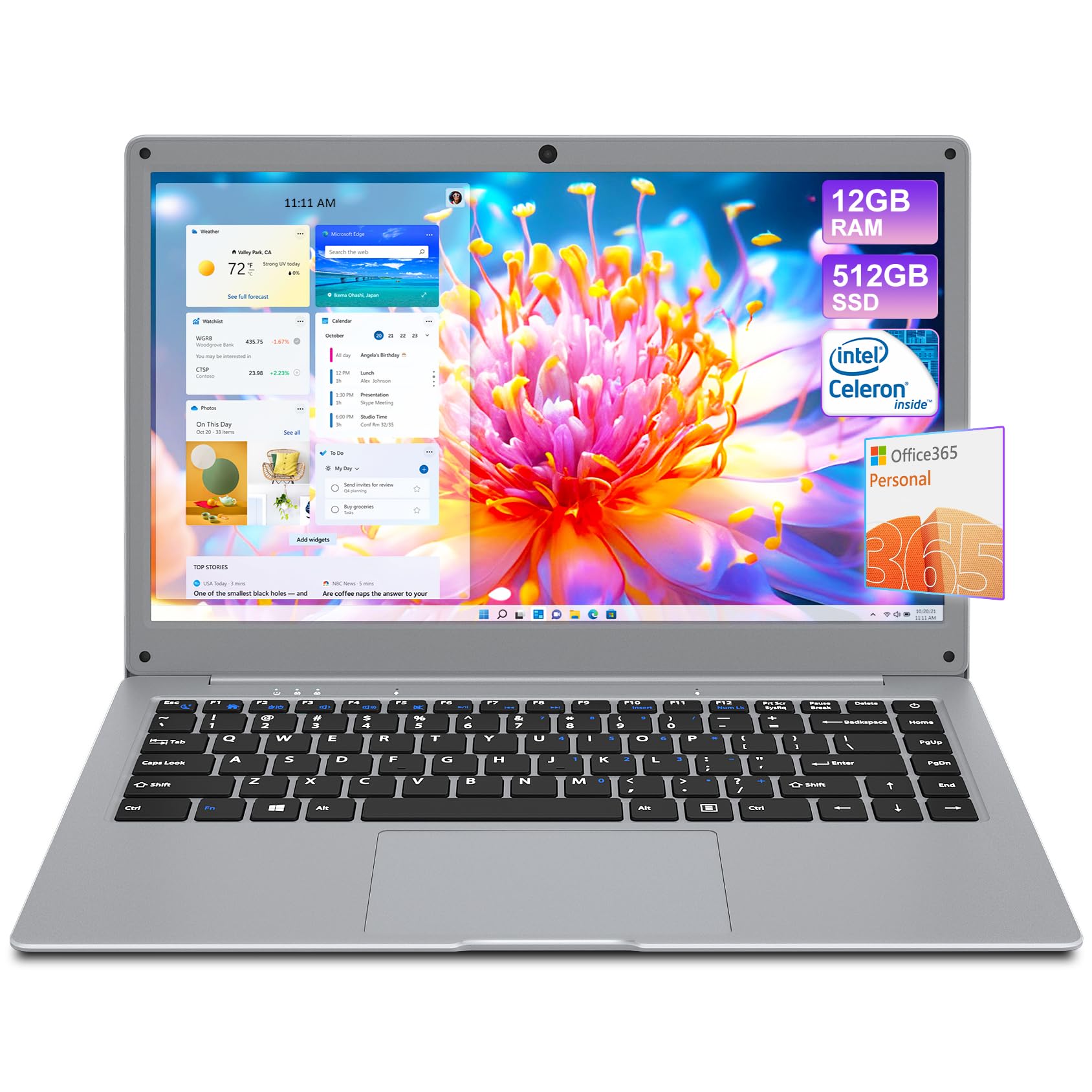 Amazon.com: jumper Laptop Computer 14 Inch, 12GB DDR4 512GB