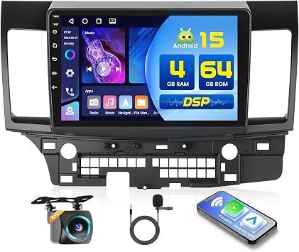 4+64G 10 Android 15 Car Stereo for Mitsubishi Lancer 2008-2017